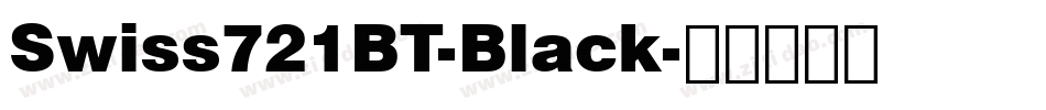 Swiss721BT-Black字体转换