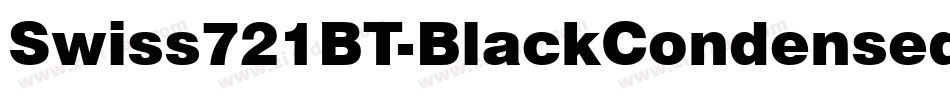 Swiss721BT-BlackCondensed字体转换