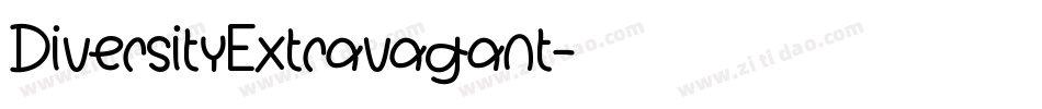 DiversityExtravagant字体转换