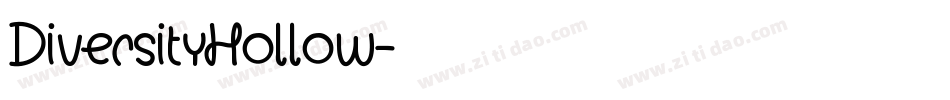 DiversityHollow字体转换