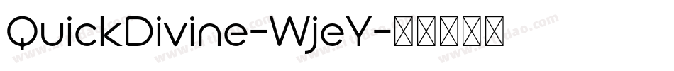 QuickDivine-WjeY字体转换