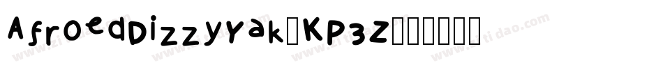 AfroedDizzyYak-KP3Z字体转换
