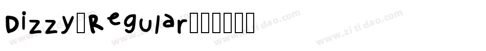 Dizzy-Regular字体转换