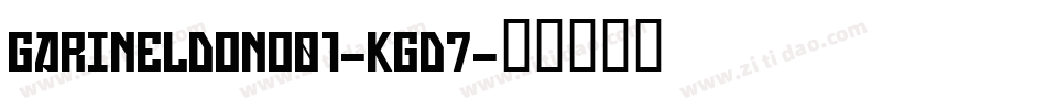Garineldono01-KGD7字体转换