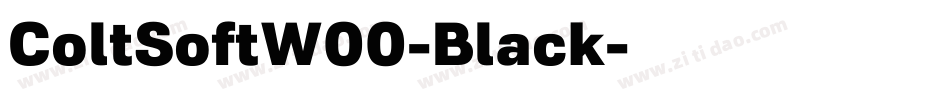 ColtSoftW00-Black字体转换