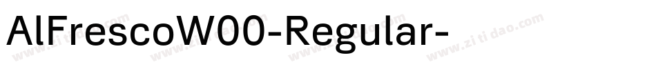 AlFrescoW00-Regular字体转换