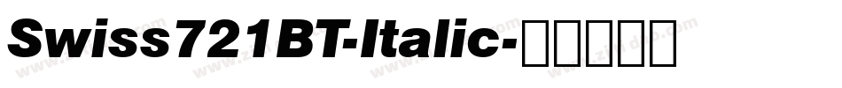 Swiss721BT-Italic字体转换