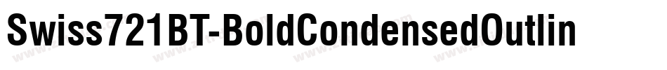 Swiss721BT-BoldCondensedOutline字体转换