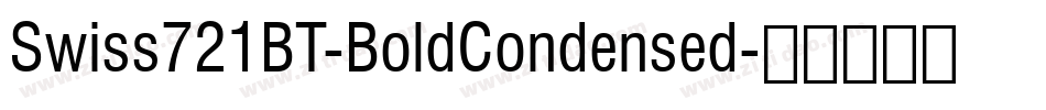 Swiss721BT-BoldCondensed字体转换