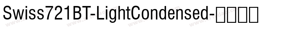 Swiss721BT-LightCondensed字体转换