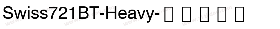 Swiss721BT-Heavy字体转换