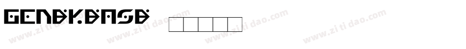 GenBkBasB字体转换