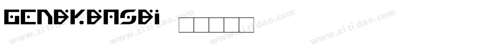 GenBkBasBI字体转换