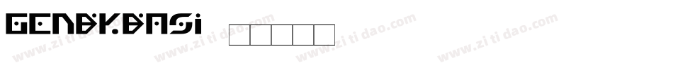 GenBkBasI字体转换