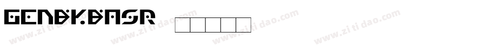 GenBkBasR字体转换
