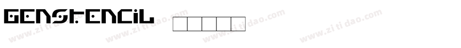 GenStencil字体转换