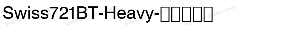 Swiss721BT-Heavy字体转换