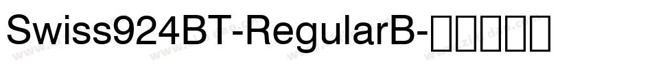 Swiss924BT-RegularB字体转换