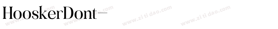 HooskerDont字体转换
