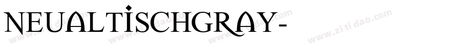 NeuAltischGray字体转换