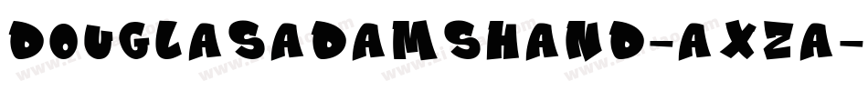 DouglasAdamsHand-axza字体转换