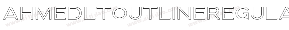 AhmedLTOutlineRegular字体转换