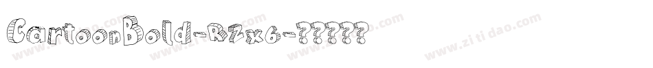 CartoonBold-Rzx6字体转换