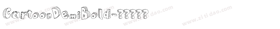 CartoonDemiBold字体转换