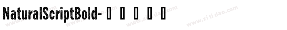 NaturalScriptBold字体转换
