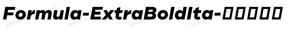 Formula-ExtraBoldIta字体转换
