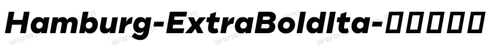 Hamburg-ExtraBoldIta字体转换