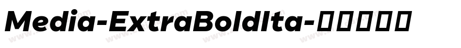Media-ExtraBoldIta字体转换