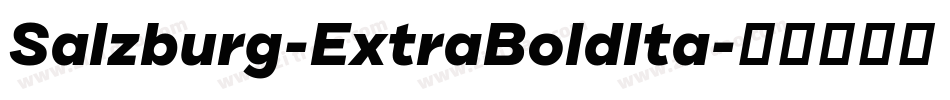 Salzburg-ExtraBoldIta字体转换