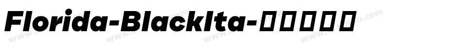 Florida-BlackIta字体转换