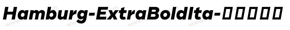 Hamburg-ExtraBoldIta字体转换
