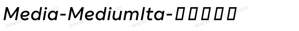 Media-MediumIta字体转换