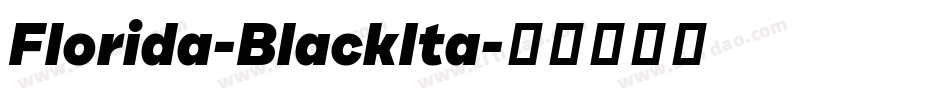Florida-BlackIta字体转换