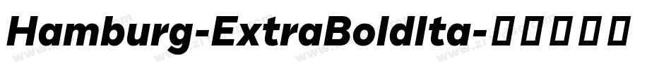 Hamburg-ExtraBoldIta字体转换