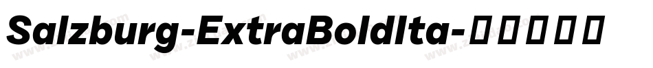 Salzburg-ExtraBoldIta字体转换