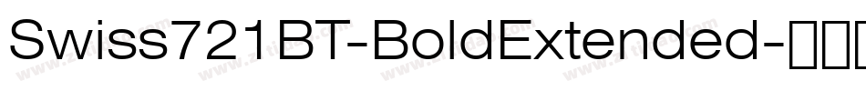 Swiss721BT-BoldExtended字体转换