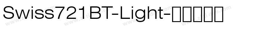 Swiss721BT-Light字体转换