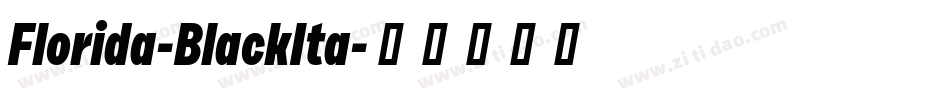Florida-BlackIta字体转换
