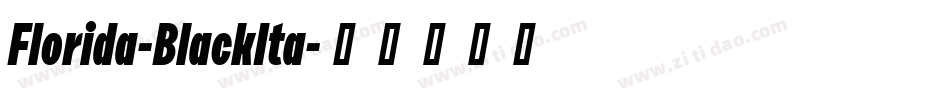 Florida-BlackIta字体转换