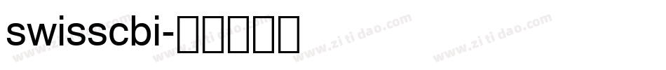 swisscbi字体转换