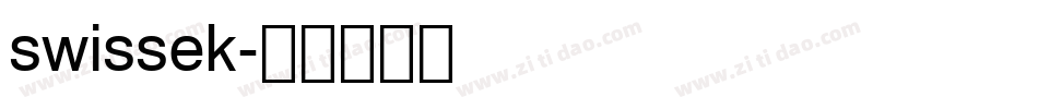 swissek字体转换