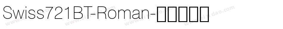 Swiss721BT-Roman字体转换