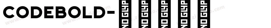 CodeBold字体转换