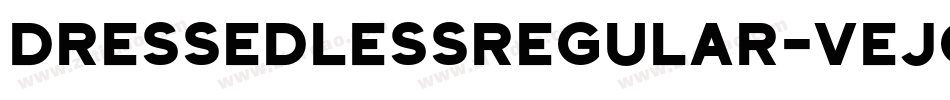 DressedlessRegular-vejO字体转换