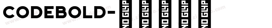 CodeBold字体转换