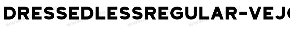 DressedlessRegular-vejO字体转换